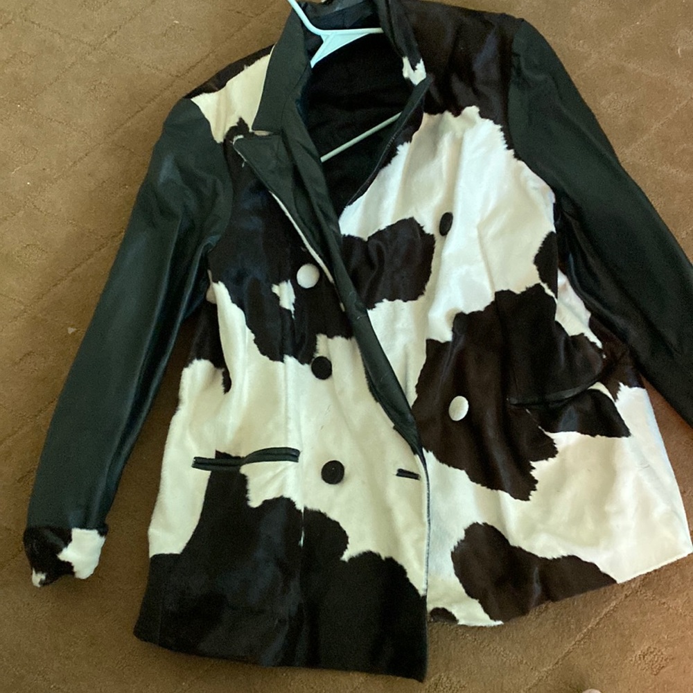 Leather and cow skin Men’s jacket
